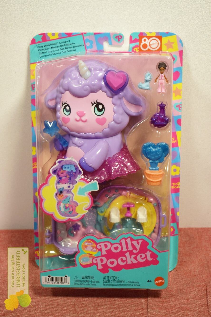 Polly Pocket Cozy Dreamland Lamb Compact Playset